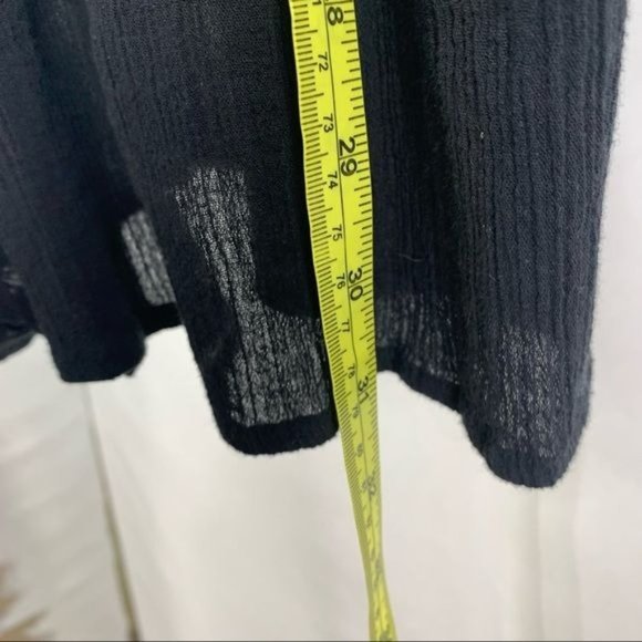 Topshop Spaghetti Strap Black Crochet Gauze Romper Medium - Picture 14 of 16